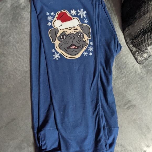 LuLaRoe Pug Christmas Leggings Sized TC - Picture 1 of 1